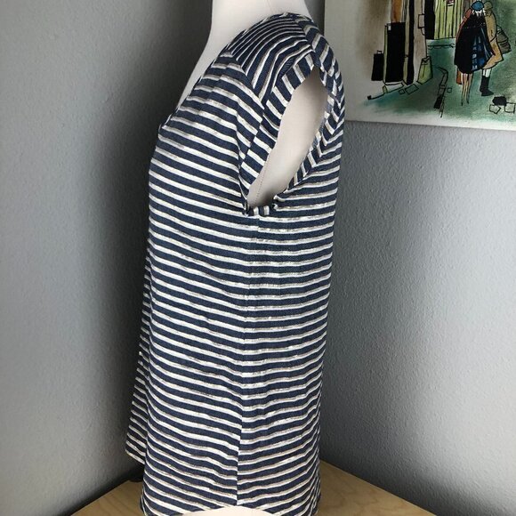 Express Metallic Gold Striped Top - NWT's - Picture 5 of 9